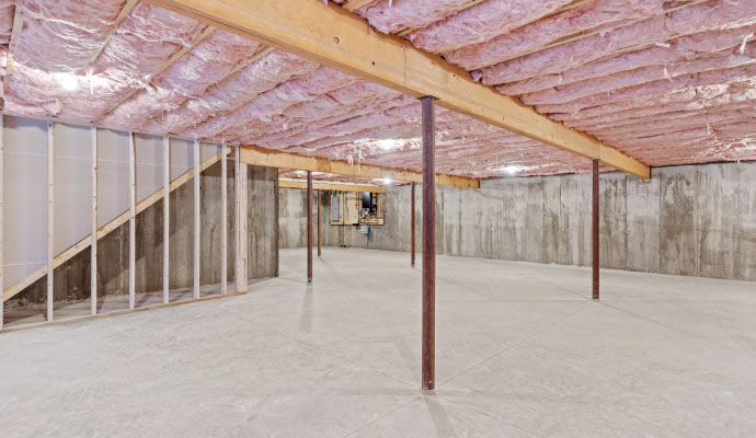 basement ceiling installation