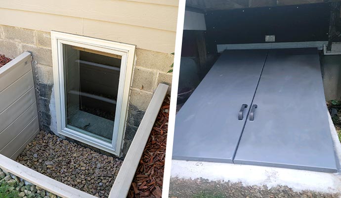 collage-of-basement-window-and-bulkhead-doors