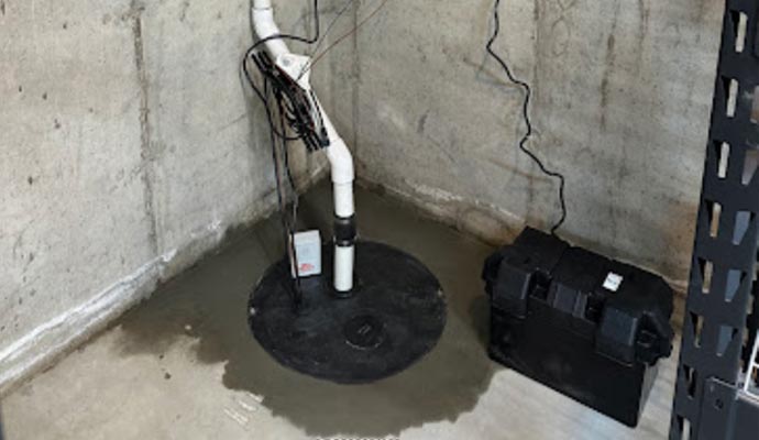 Sump pump installation