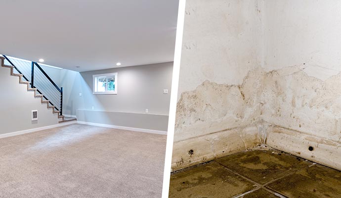 collage-of-clean-and-dirty-basement