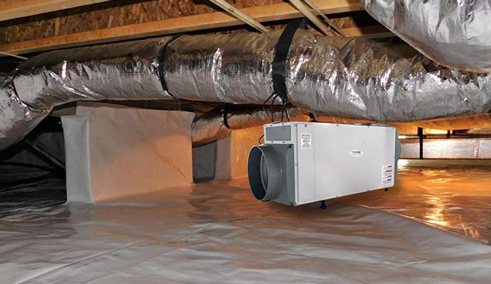 crawl space dehumidification