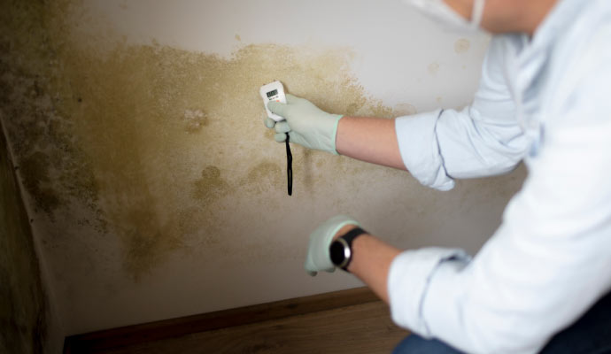 damp basement wall