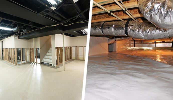 collage-of-basement-and-crawl-space-waterproofing