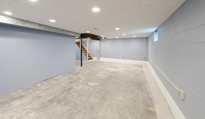 clean and dry basement