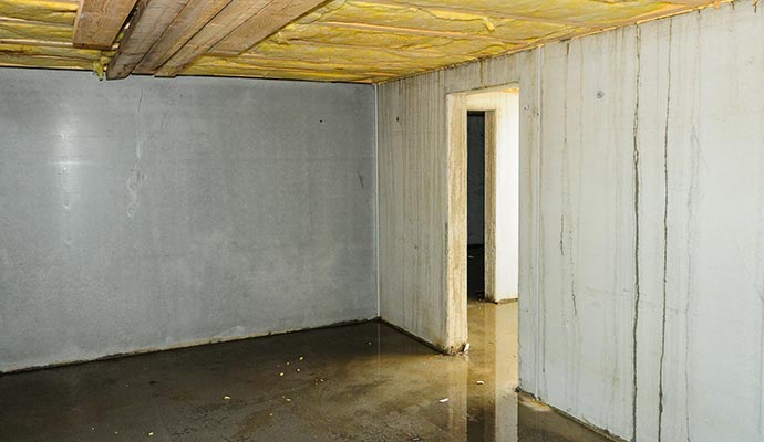 Flooded basement