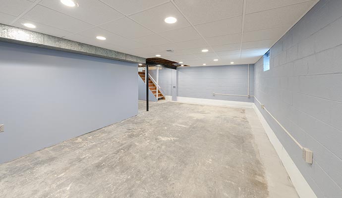 Water proofed basement