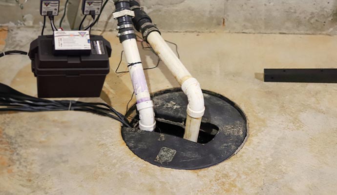 Battery backup sump pump system