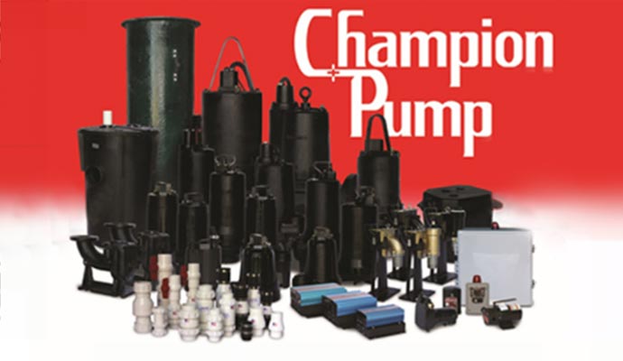 Champion Products for Sump Pump Services in Portsmouth
