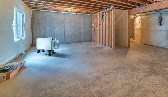 moisture control in basement